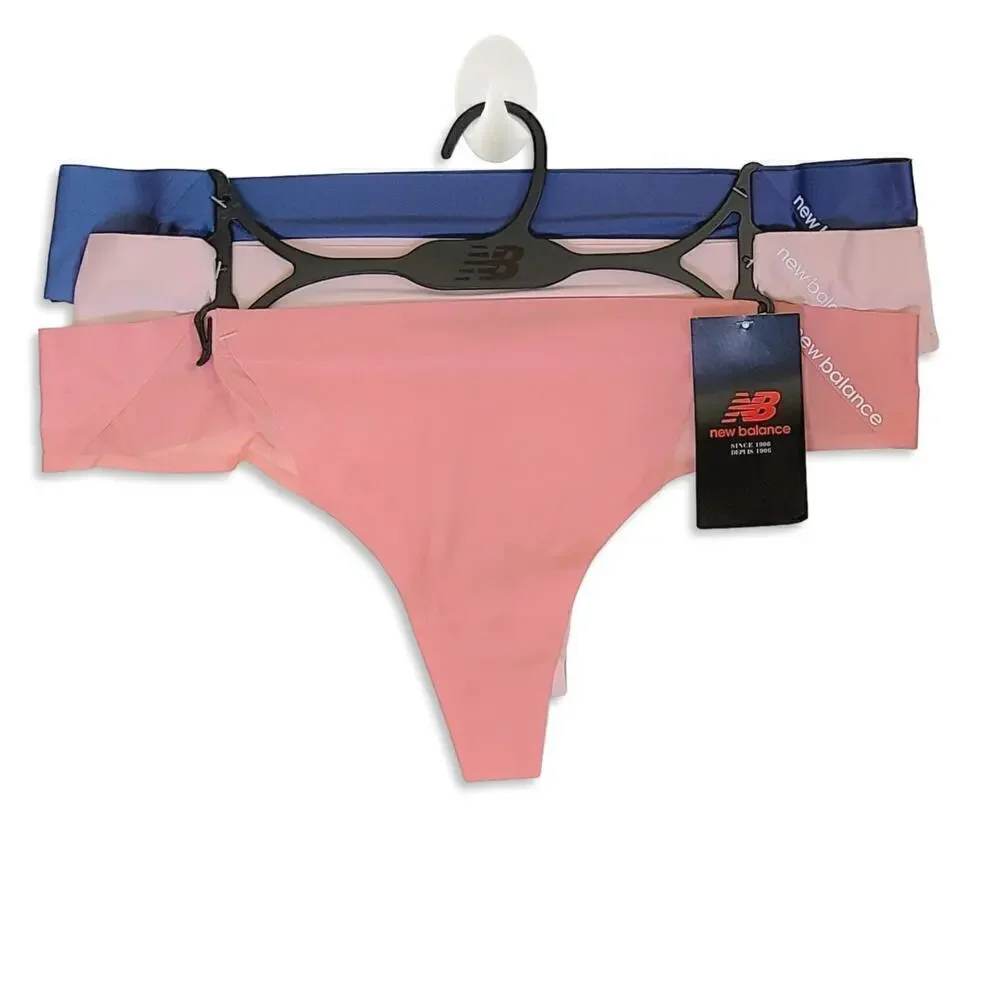 NWT New Balance Women's 3-Pack No-Show Laser-cut Bonded Thong